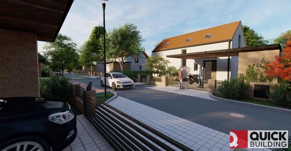 Developerský projekt U studánek – 28 rodinných domů v Račicích u Vyškova