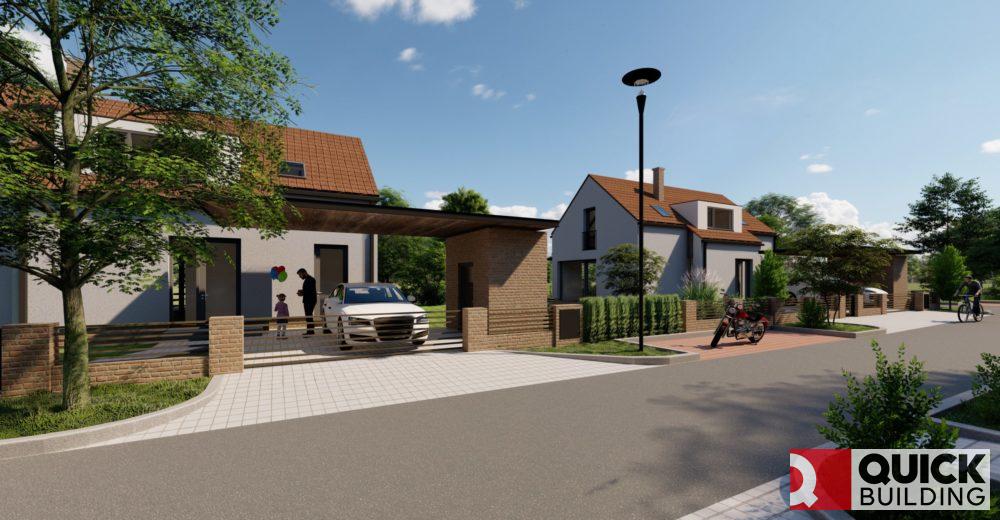 Developerský projekt U studánek – 28 rodinných domů v Račicích u Vyškova